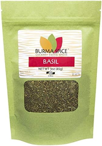 Dried Basil Leaves | Sweet Aroma and Slightly Peppery Taste | Staple in Pizza Sauce | Sweet Basil 3 oz.
