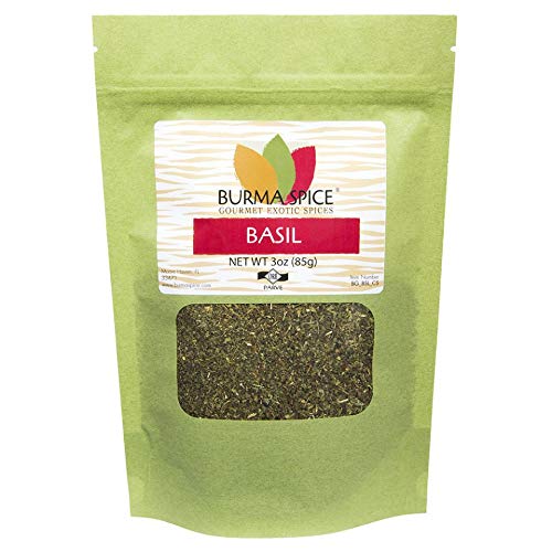 Dried Basil Leaves | Sweet Aroma And Slightly Peppery Taste | Staple In Pizza Sauce | Sweet Basil 3 Oz. #TOP1