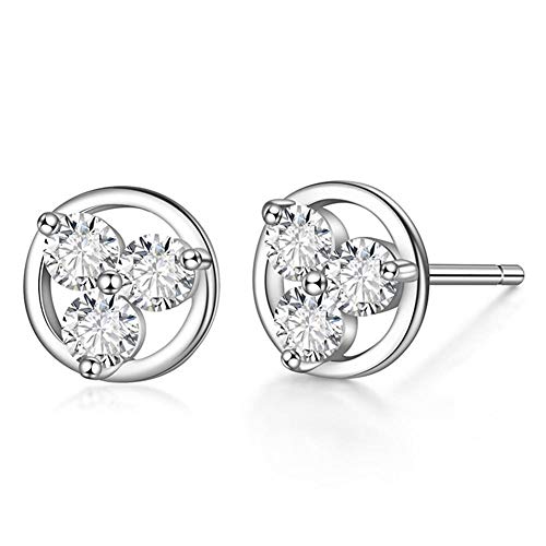Boucles d'oreilles triangulaires en argent 925, le cadeau idéal avec pavage brillant