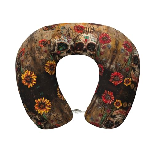 Almohada de viaje de espuma viscoelástica negra cómoda miniatura 1