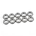 10Pcs MF106ZZ Stainless Steel Mini Metal Shielded Flanged Ball Bearings for Industrial Machinery and Equipment