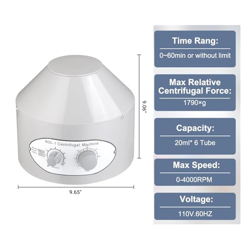 Centrifugeuse PRP électrique pour stopper les mauvaises séparations de tubes