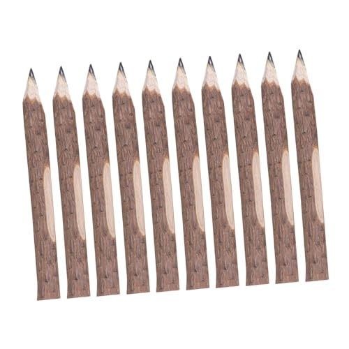 Lápices de madera natural ULTECHNOVO 10 piezas 13 cm miniatura 1