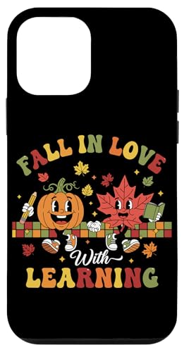 Autumn Pumpkin Teacher Retro Fall in Love with Learning Coque pour iPhone 12 Mini Autumn Pumpkin Teacher Retro Fall in Love with Learning Coque pour iPhone 12 Mini
