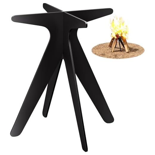 Mocomax Vertical Fire Pit Grate, Metal Portable Fire Place Log Grate, 12 Inch Firepit Top Section for Indoor, Outdoor Use, Low Smoke, High Heat