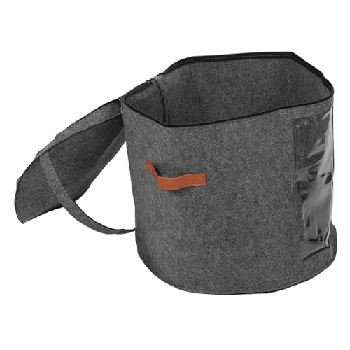 SOLUSTRE Round Hat Storage Box for Travel and Organization Portable Hat Carrier Case for Men Women Capacity with Lid