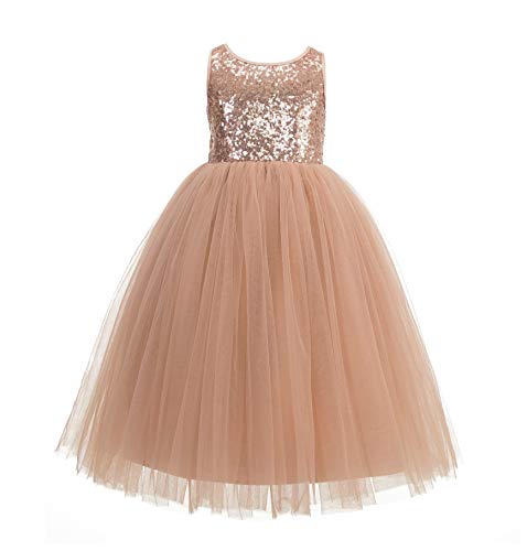 ekidsbridal A-Line Crossed Straps Pageant Girl Dress Special Occasion Princess Gown 1772