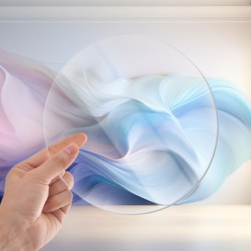 Image of 20 inch Clear Round Acrylic Sheet, 1 /4 inch Thick Plexiglass Disc
