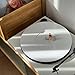 Turntable Mat Record Platter Slipmat: Acrylic Record Player Platter Vinyl Slip Mats for Turntables Antistatic Tighter & Defined Bass, White