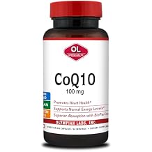 Olympian Labs CoQ10 100mg Formulated with Bioperine for Greater Absorption, Supporting Heart Health 60 Capsules