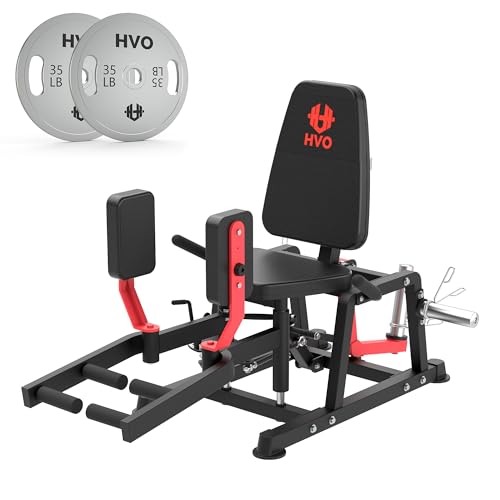 Image of HVO Hip Abductor Machine,6-Level Adjustable,360Rotating Pad,1600LBS | 1 inch&2 inchPlate Compatibility,Extended Foot Pedals,Extra-Thick Padded Seat & Backrest,Glute Training