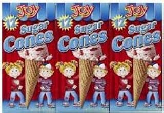 Joy Sugar Cones Ice Cream Cones (Pack of 3) - coolthings.us