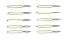 MILITARIA 10 PK of .223 Cal.N AR-15 Cotton Bore Mop