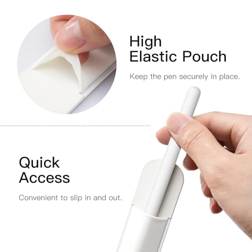 Image of MoKo Adhesive Pencil Case Holder Sticker for Apple Pencil, White