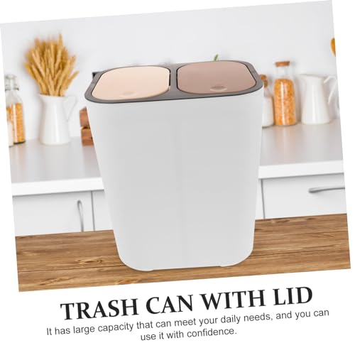 Caneca de basura rectangular para clasificación seca y húmeda miniatura 7
