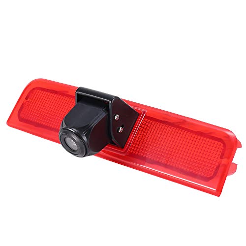 Kalakass Tercera Luz de Freno Cámara de Respaldo para Coche, Cámara de Aparcamiento de Visión nocturna para VW Caddy Bj 2003 u0096 2014