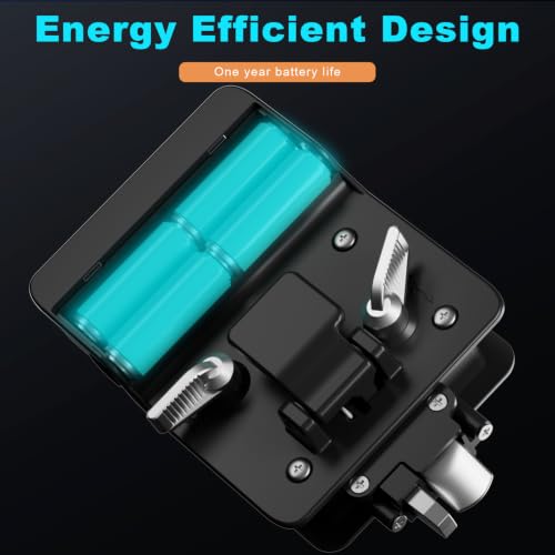 Image of RV Keyless Entry Door Lock with Bluetooth Remote and Keypad for Camper | Fits right-hinged B-Class RV doors with 2.75 inchx3.75 inch cutouts and 1.25 inch-1.5 inch thickness. Not for Class A /C or glass doors