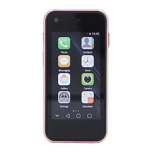 Dual SIM Mini Smartphone med GPS och Skyddsfodral för Barn (Rosa)