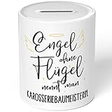 JUNIWORDS Spardose Sparbüchse, Engel ohne Flügel nennt Man Karosseriebaumeisterin (5169086)