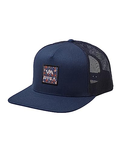 Image of RVCA Men's Trucker Hat, Adjustable Snapback Cap for Streetwear & Skating, Lightweight Breathable All-Day Comfort