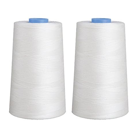 Connecting Threads Essential Cotton Thread 5000 Yard Cone Set of 2 (White) Cover
