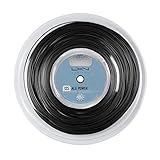 Contenido: 1x Luxilon Bobina de cordaje de tenis, ALU Power Tennis String, Longitud: 200 m, Diámetro: 1,25 mm, Galga: 17, Material: Poliéster, Color: Negro