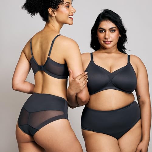 Image of NYKD (NYP207 Shaping Mesh Full Brief Panty Underwear for Women | Ultra-Soft, Comfortable & Breathable Fabric with No Visible Panty Line | Full Coverage with Smooth Elastic Waistband