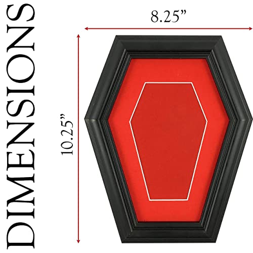 Dravira Coffin Picture Frame - Creepy Gothic Home Decor - Black 4X6 For Wall Or Tabletop - Hd Plexiglass Front - Now With Devil Lady Photo Included! #TOP1