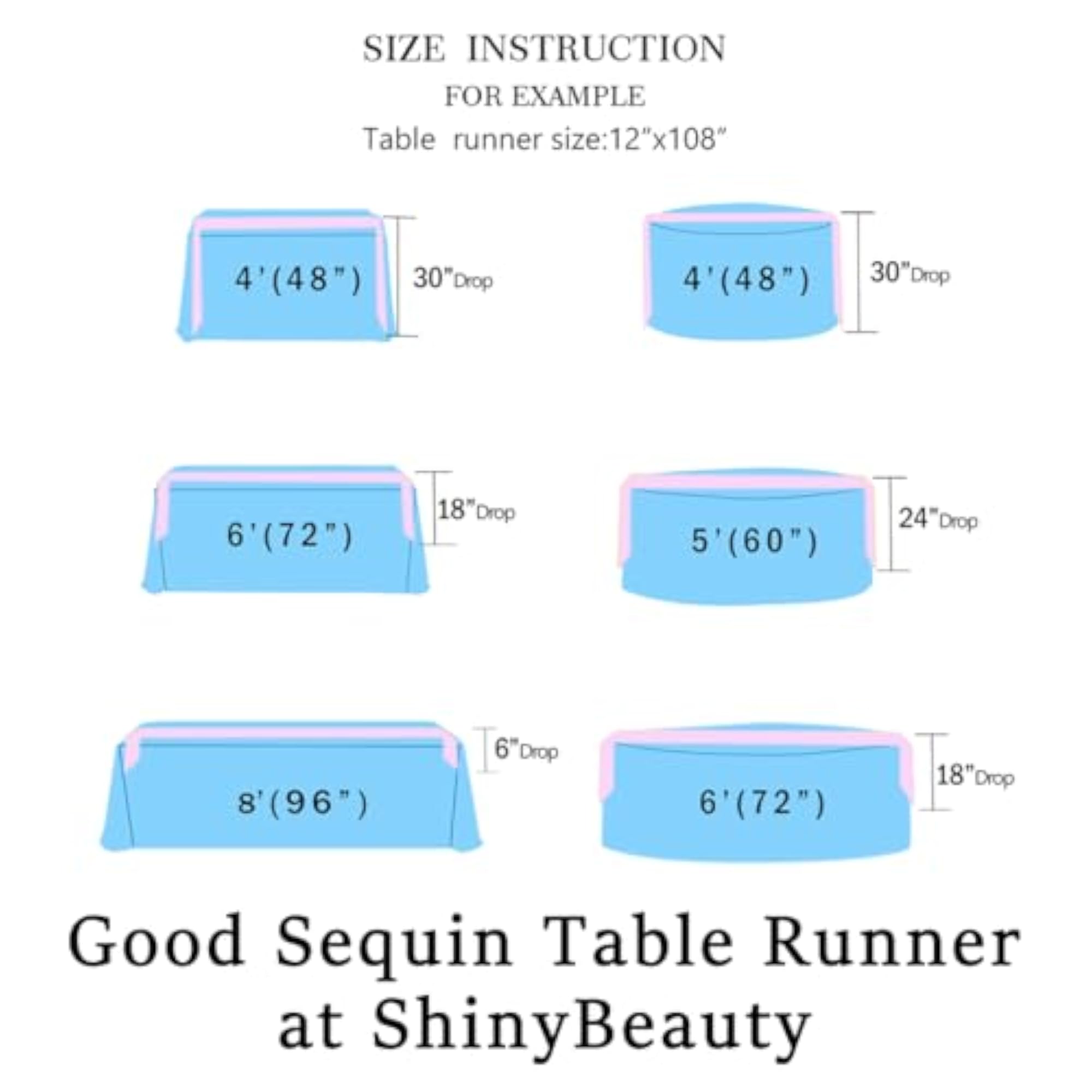 Sequin Tassel Table Runner, Silver, 12x108 Inch