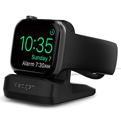 Spigen S350 すべての Apple Watch 41mm/25mm シリーズ 7 および 44mm/40mm シリーズ 6/SE/5/4 および 38mm/42mm シリーズ 3/2/1 用 Apple Watch スタンドと互換性あり - ブラック
