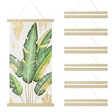 LANIAKEA 6Pack Magnetic Poster Hanger Frame 16x20 16x22 16x24 Poster Frames 16inch Light Wood Wooden Magnet Poster Frame for Photo Picture Canvas Art Print Wall Hanging