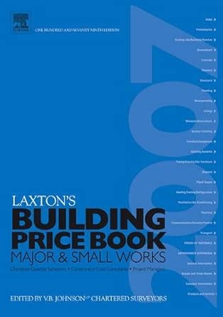Laxton's Building Price Book 2007 179th Edition Laxton's Building Price Book 2007 179th Edition book cover