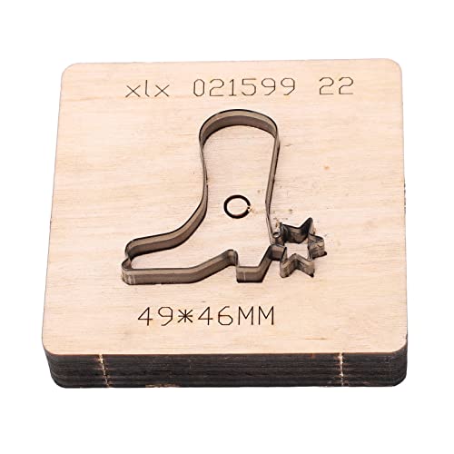 Generic Herramienta de Estampado de Cuero, Troquel de Perforación de Hoja de Acero de Aleación Duradera para Manualidades, Billetera, Cinturón, Proyectos de Bricolaje