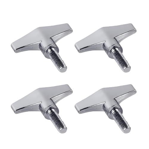 Anphly Drum Screws, Drum Keys, Military Drums, Jazz Drums, Instrument Accessories, 0.3*0.78inch Screws, 4 Pcs