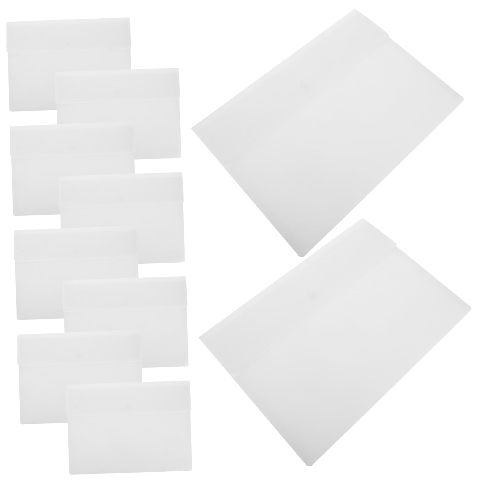 10 Pezzi File Buste Documenti A4 Pp Bianco con Bottone | Chiusura a Pressione Sicura, Aspetto Professionale, Grande Capacità per Riunioni e Archiviazione Quotidiana