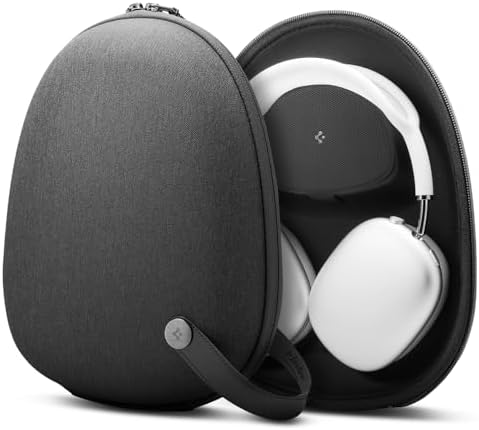 Spigen Klasden Designed for Airpods Max Carrying Travel Case Pouch Bag - Charcoal Gray [Compatible with Smart Case for Sleep Mode]
