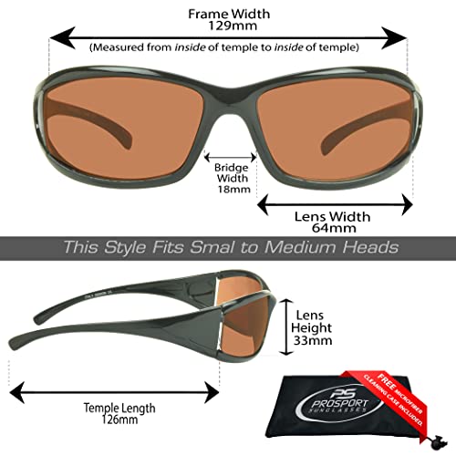 Image of proSPORT Blue Light Reducing High Definition HD Lens Sunglass TR90 Sport Frame Men Women