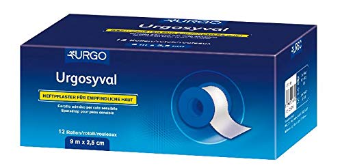 Urgo Syval - Lote de 6 rollos de tiritas (5 cm x 9 m)