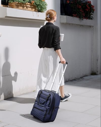 Image of LUGGEX Underseat Carry On Bag, Blue Black, 16 inch