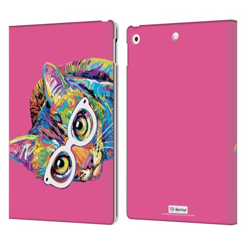 Étui portefeuille chat P.D. Moreno en cuir avec support pour iPad 10.2