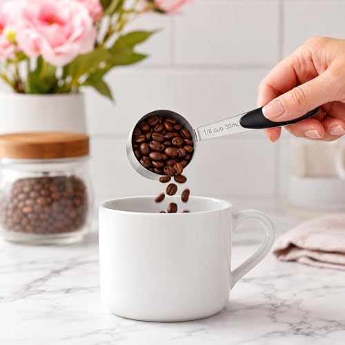 Cuchara medidora 2 cucharadas 30 ml acero inoxidable con mango miniatura 5