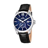 JAGUAR Reloj modelo J663/4 de la colección ACAMAR, caja de 43 mm negro con correa de piel negro para caballero