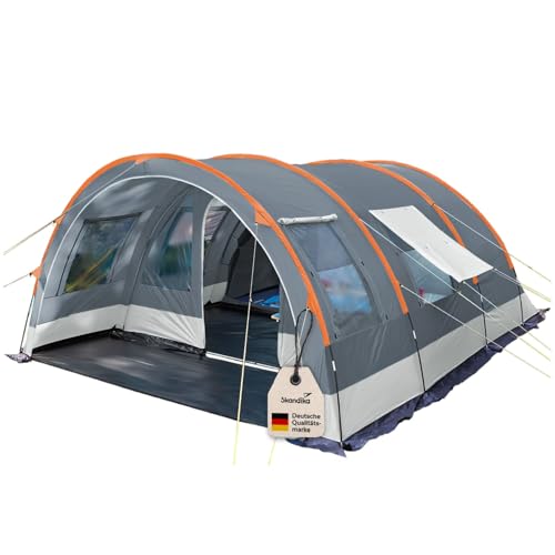 Skandika Tunnelzelt Helsinki für 6 Personen | Familienzelt mit teilbarer...
