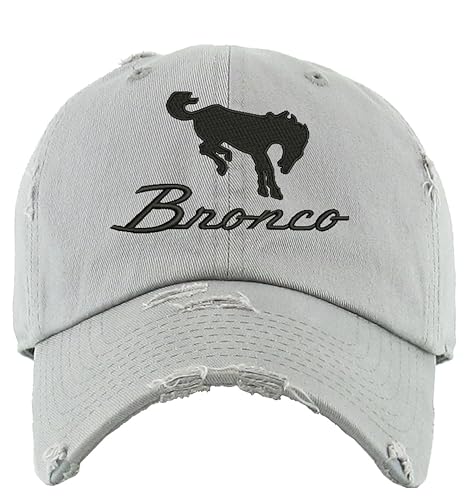 Image of Bronco Dad Hat Vintage Car Lover Embroidered Adjustable Cap