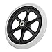 Yinhing 8 Inch Wheelchair Front Replacement Wheels with TPR Material and Ride Fit Wheelchair Accessories for Enhanced Mobility and Stability