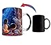 Morphing Mugs Disney – Mickey and Minnie Mouse - 90th Anniversary - Thomas Kinkade - One 11 oz Color Changing Heat Sensitive Ceramic Mug – Image Revealed When HOT Liquid Is Added!