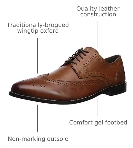 Image of Nunn Bush Nelson Wing Tip Dress Casual Oxford