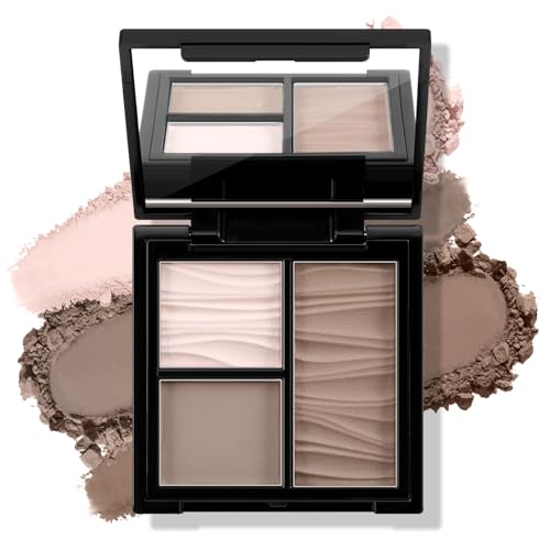 Boobeen Gesicht Bronzer Highlighter Contour Powder Palette, Multi-use Contour Makeup Einfach zu mischen Gesicht Shaping Contouring Matte Bronzer Powder Long Lasting