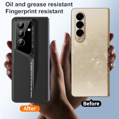 Coque Samsung Galaxy Z Fold 7 rigide noire protégeant la charnière et l'écran - 4