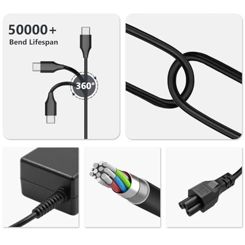 45W USB C Chromebook Charger Compatible with Lenovo HP Acer Samsung Asus Dell Google Chromebook UK Series, Universal Power Cord AC Adapter - Image 6